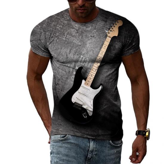 Music Black Guitar Tshirt