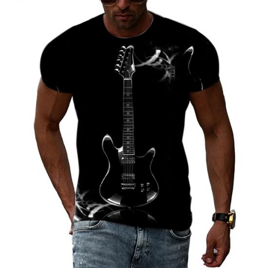Cool Guitar in the Dark Tshirt