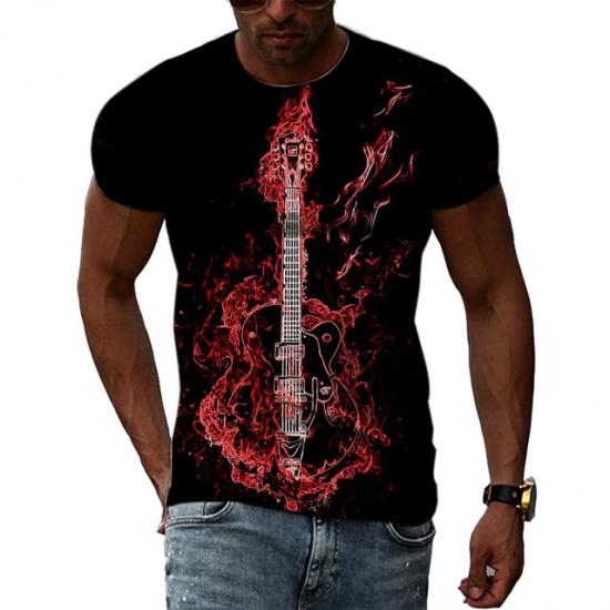 Fire Guitar Tshirt/