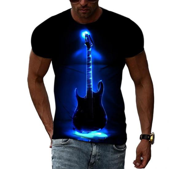 Guitar Under The Light Tshirt/