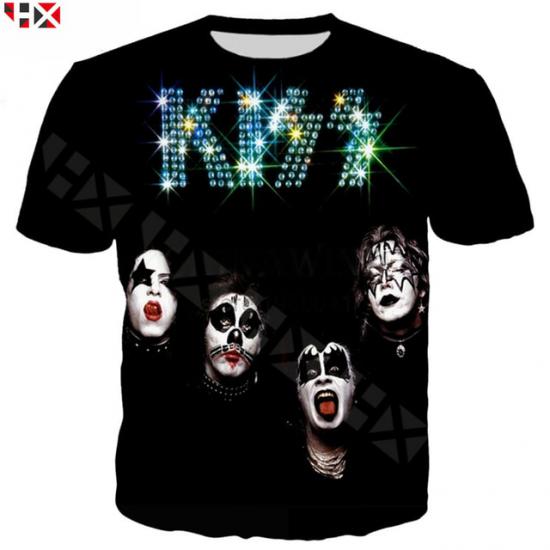 Kiss,Metal Rock Music,Say Yeah Tshirt/