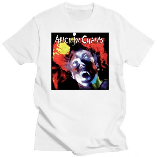 Alice In Chains,Grunge,Heavy Metal, Facelift,White Tshirt