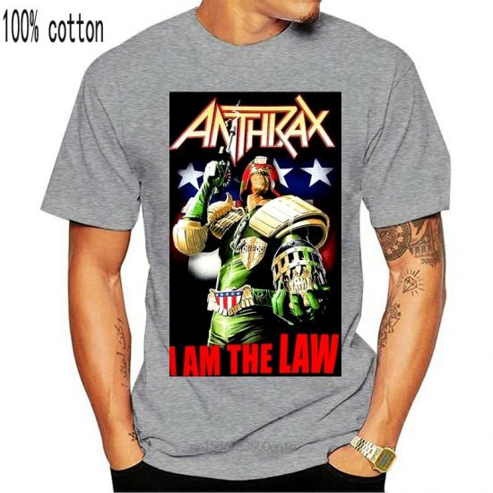 Anthrax,Thrash Metal, Groove Metal,I’m The Law, gray Tshirt/