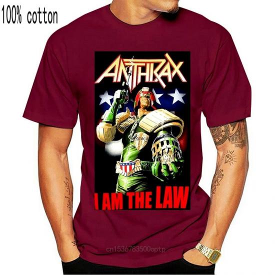 Anthrax,Thrash Metal, Groove Metal,I’m The Law red Tshirt/