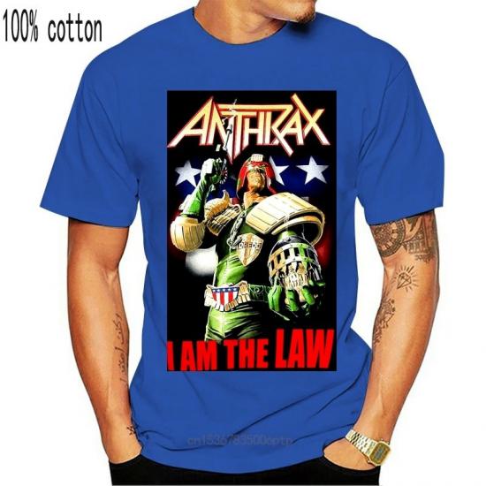 Anthrax,Thrash Metal, Groove Metal,I’m The Law Skyblue Tshirt