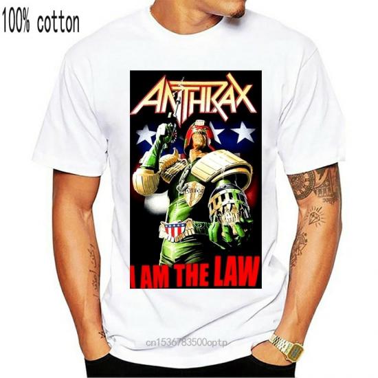 Anthrax,Thrash Metal, Groove Metal,I’m The Law white Tshirt