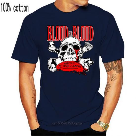 Blood for Blood,Hardcore Punk Band,Love Song,blue Tshirt/