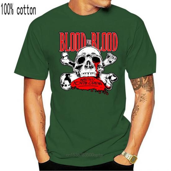 Blood for Blood,Hardcore Punk Band,Love Song,green Tshirt