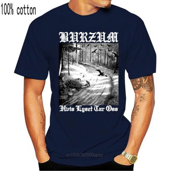 Burzum,Black Metal,Dark Ambient‎,Inn I Slottet Fra Droemmen,blue Tshirt
