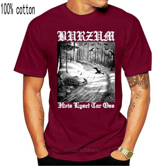 Burzum,Black Metal,Dark Ambient‎,Inn I Slottet Fra Droemmen,red Tshirt/