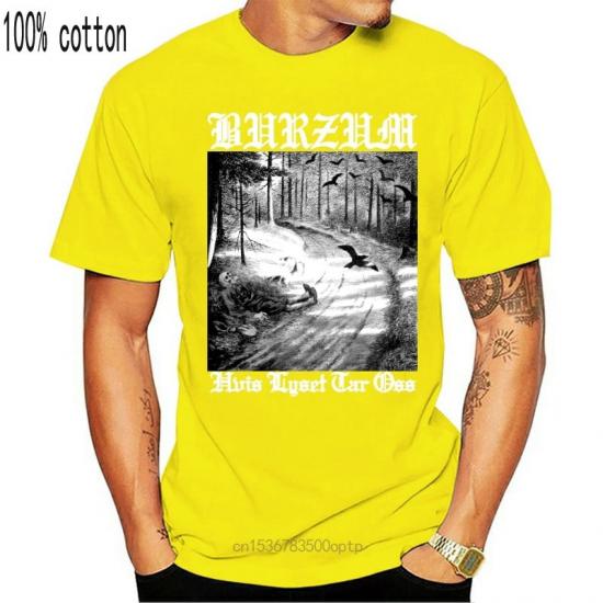 Burzum,Black Metal,Dark Ambient‎,Inn I Slottet Fra Droemmen,yellow Tshirt