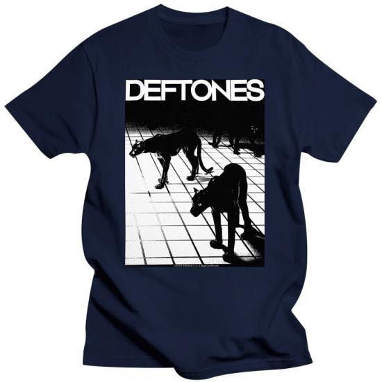 Deftones,Alternative Metal,Cherry Waves,Blue Tshirt/