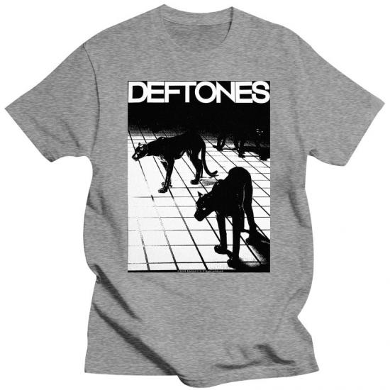Deftones,Alternative Metal,Cherry Waves,Gray Tshirt/