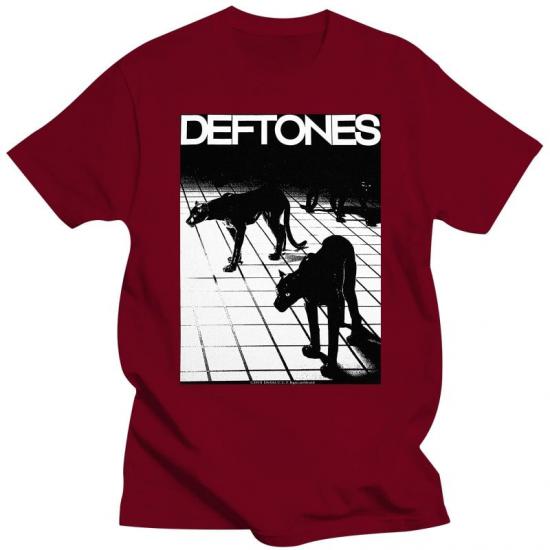 Deftones,Alternative Metal,Cherry Waves,Red Tshirt/