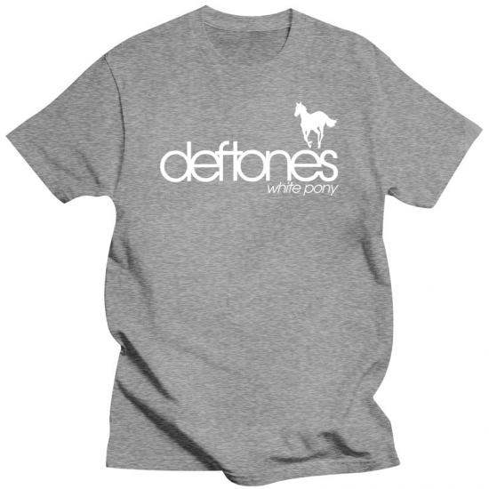Deftones,Logo,Alternative Metal,Gray Tshirt