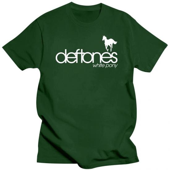 Deftones,Logo,Alternative Metal,Green Tshirt