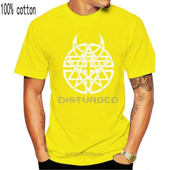 Disturbed,Hardcore Metal,Liberate,yellow Tshirt