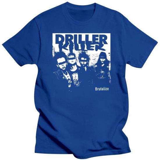 Driller Killer Band,Crust Punk,Death Metal,Brutalize,Skyblue Tshirt/