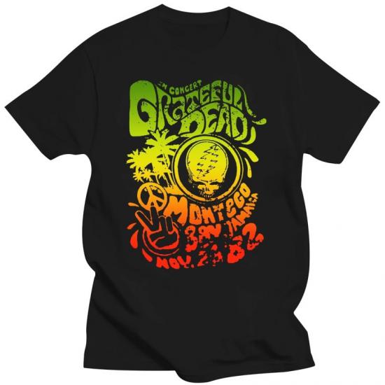 Grateful Dead,Rock,Ripple,Black Tshirt/