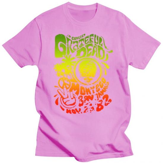 Grateful Dead,Rock,Ripple,Pink Tshirt/