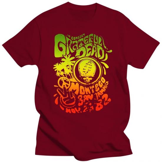 Grateful Dead,Rock,Ripple,Red Tshirt/