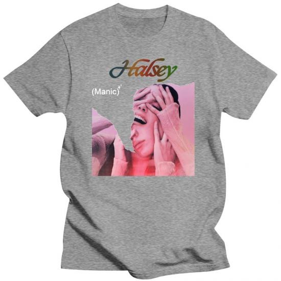 Halsey ,Pop,Electronic, Alternative Rock,gray Tshirt