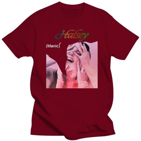 Halsey ,Pop,Electronic, Alternative Rock,red Tshirt