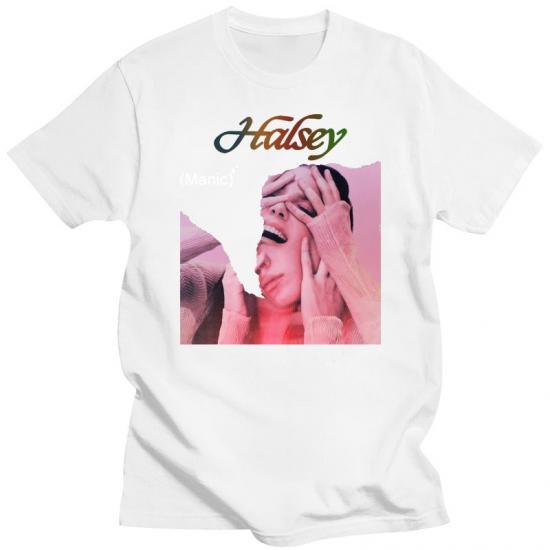 Halsey ,Pop,Electronic, Alternative Rock,white Tshirt