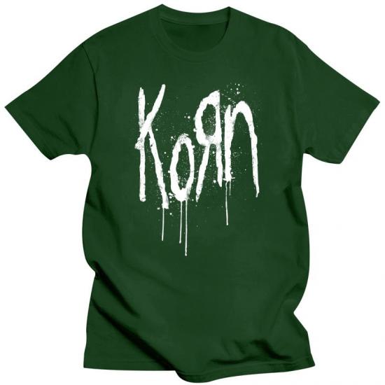 Korn,Nu metal, alternative metal, industrial metal,green Tshirt