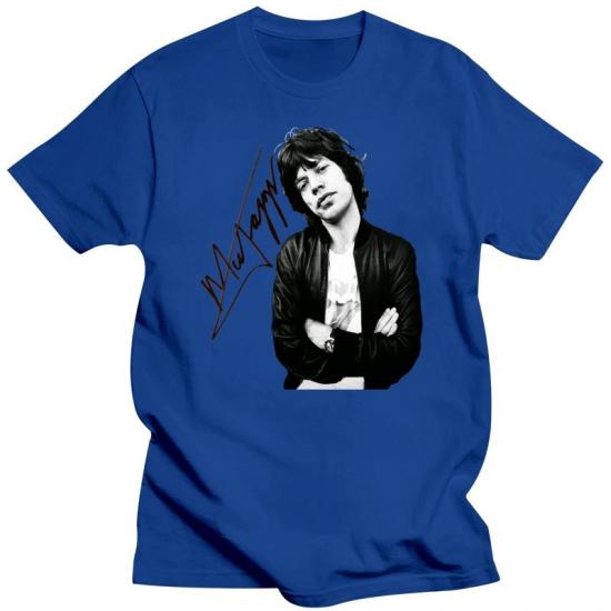 Mick Jagger,Contemporary Pop,Rock, Rock & Roll black,Skyblue Tshirt