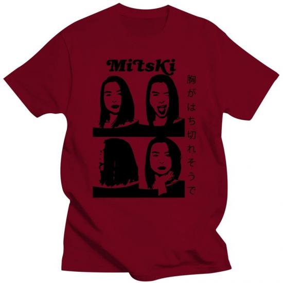 Mitski,Indie Rock,Folk Rock Art Pop,red Tshirt