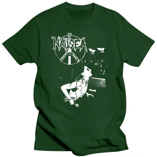 Nausea,Crust Punk Band,green Tshirt
