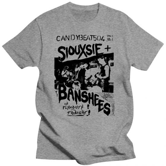 Siouxsie and the Banshees,post-punk, new wave, synth pop, gothic rock,Candybeat,gray Tshirt/