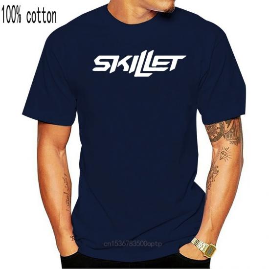 Skillet,Industrial Rock,Christian Rock,blue Tshirt