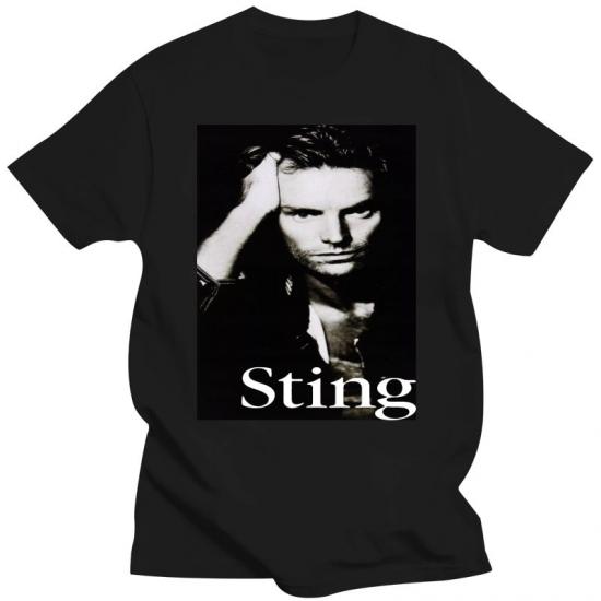Sting,Rock,Pop, New Wave‎,black Tshirt
