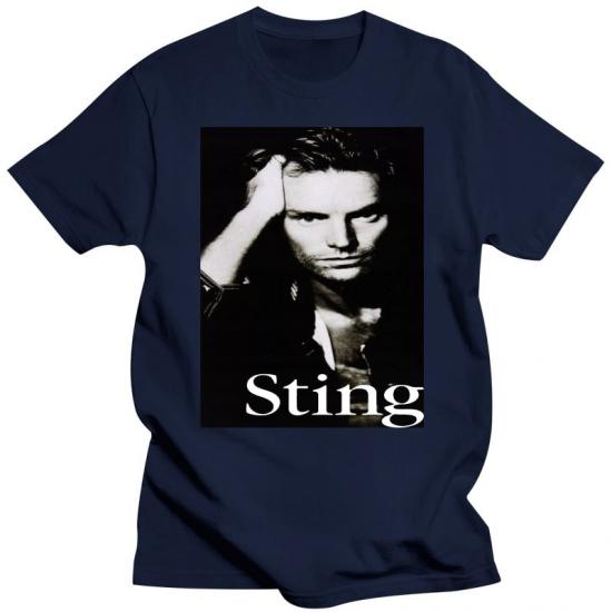 Sting,Rock,Pop, New Wave‎,blue Tshirt