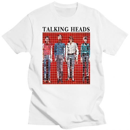 Talking Heads, New Wave,white Tshirt/