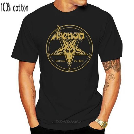 Venom,Metal Band,Welcome To Hell,black Tshirt/
