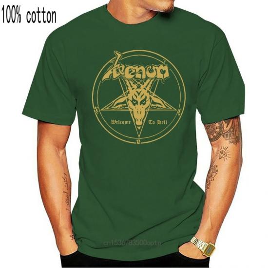 Venom,Metal Band,Welcome To Hell,green Tshirt