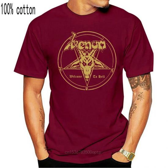 Venom,Metal Band,Welcome To Hell,red Tshirt