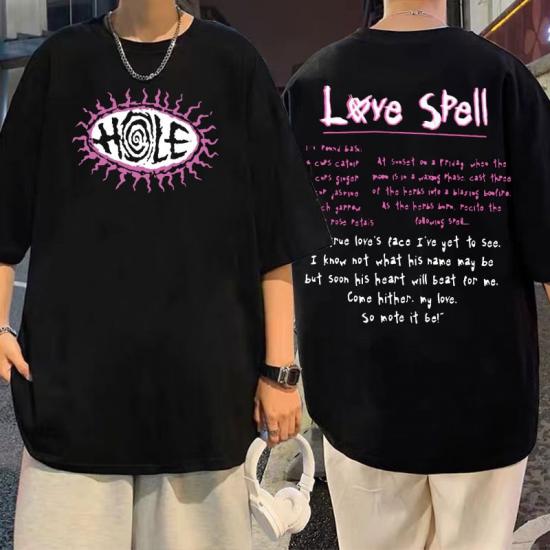 Hole Love Spell Lyrics,Hip Hop Rap Tshirt/