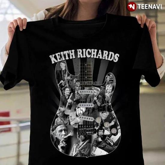 Keith Richards ,Guitar T shirt