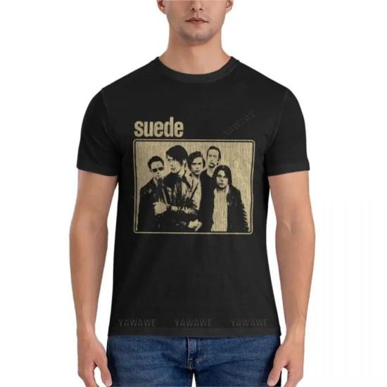 Suede T shirt,Rock Band T shirt/