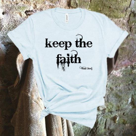 Bon Jovi Tshirt,Keep The Faith ,Livin’ On A Prayer Tshirt