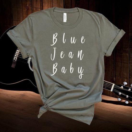 Elton John Tshirt,Blue Jean Baby,lyric Music Tshirt
