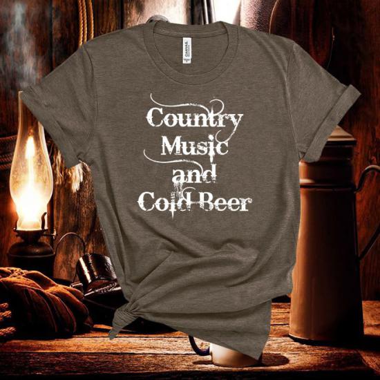 Country Music and Cold Beer,Western,Country Music Tshirt