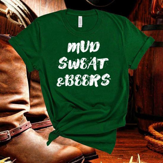 Mud,Sweat,Beers,Drinking Farm, Back Roads,Song Lyrics Tshirt/