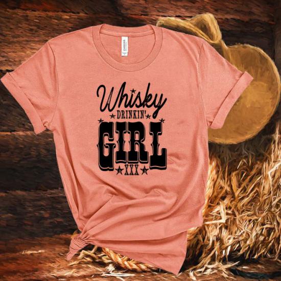 Whisky Girl,Country Music Tshirt/