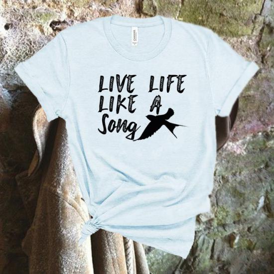 Live Like a Song,Country Music Tshirt,Valentines Tshirt/
