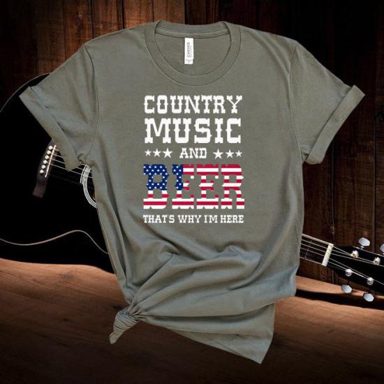 Sunshine and Beer That’s Why I’m Here,Country Girl Lyrics Tshirt